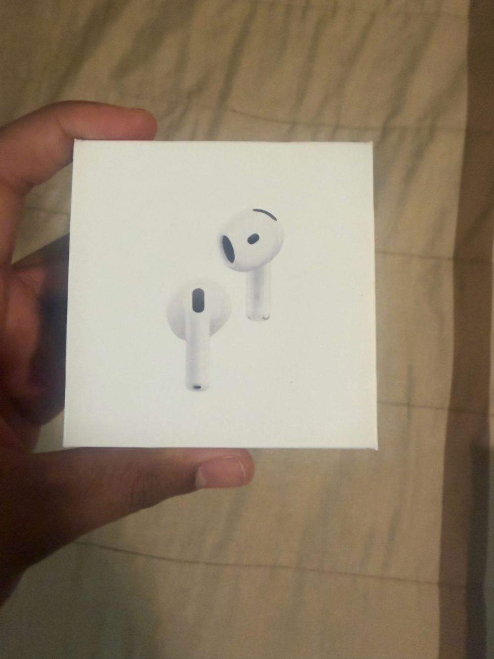 Apple White Earbud Headphones with Charging Case Image